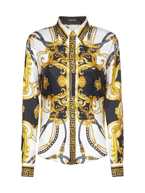 versace shirts damen|Versace casual shirts.